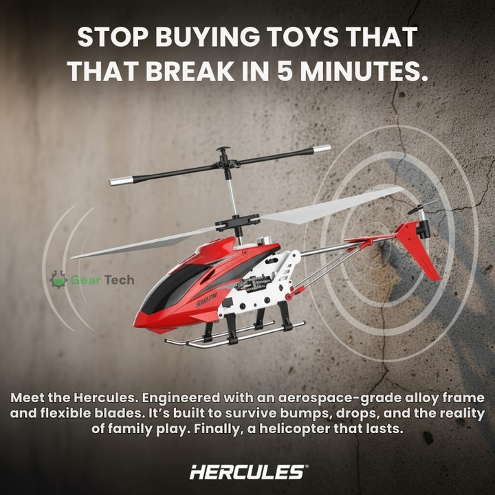 Duurzame bestuurbare helikopter met ledverlichting & schokbestendig