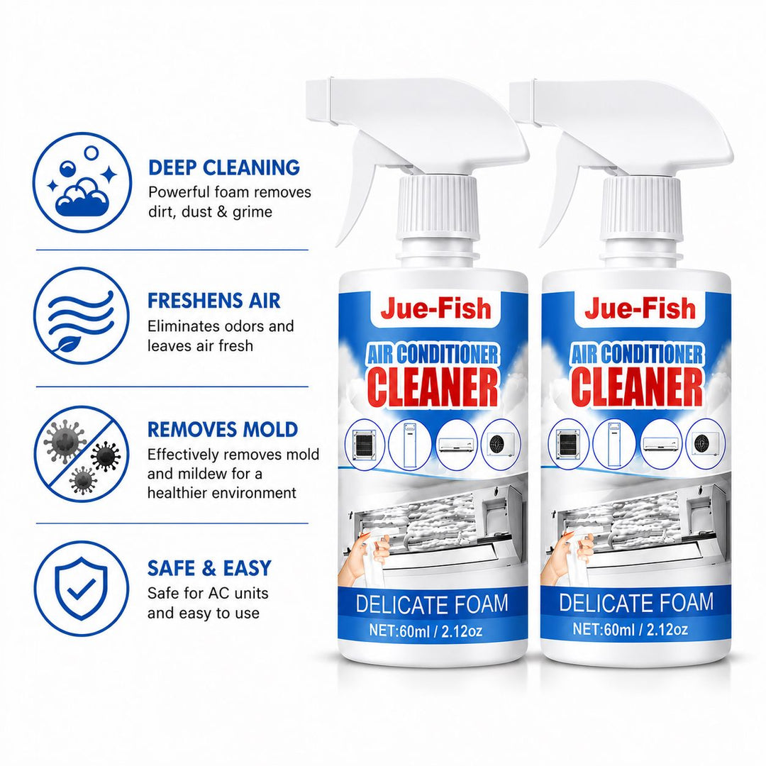 Airco-schoonmaakschuim in spray – set van 2 flessen