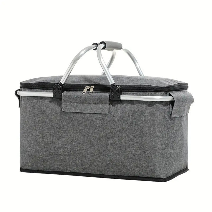 Opvouwbare geïsoleerde picknickmand 18L, draagbare koelbox