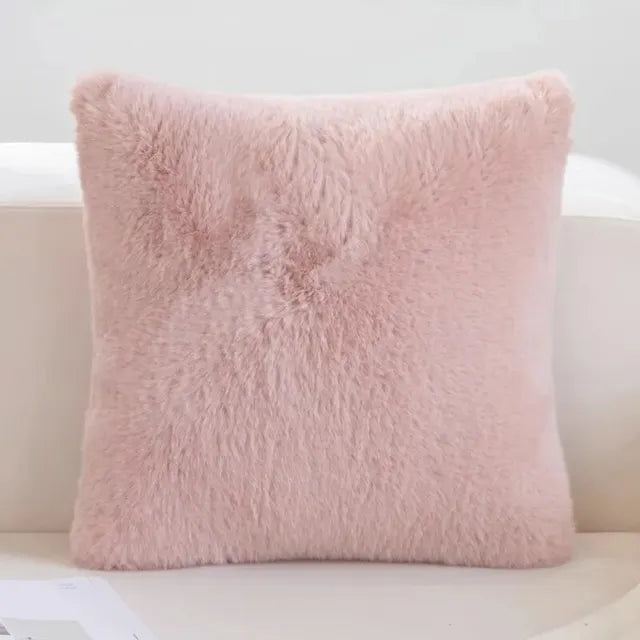 SoftPlush - Ultra Zachte Konijnenbont Look Kussenhoes voor Luxe en Comfort