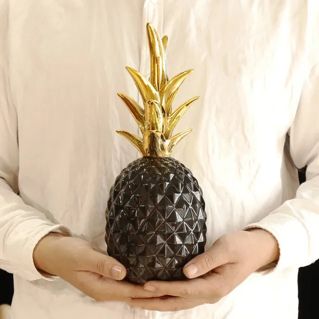 GoldenGlow - Gouden Ananas Decoratie Voor Luxe Interieurs