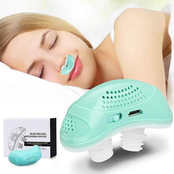 SleepEase - Compact Anti-Snurk & Micro-CPAP Apparaat voor Rustige Nachten