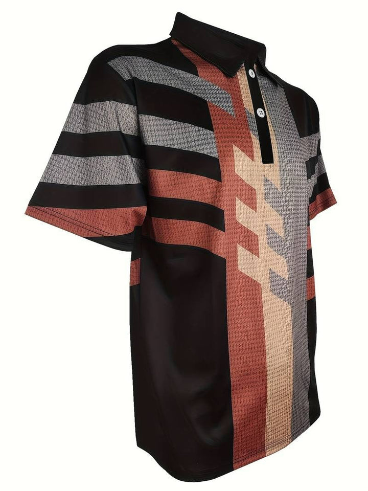 Herenpolo met 1/4 knopen in vintage stijl - Gunter