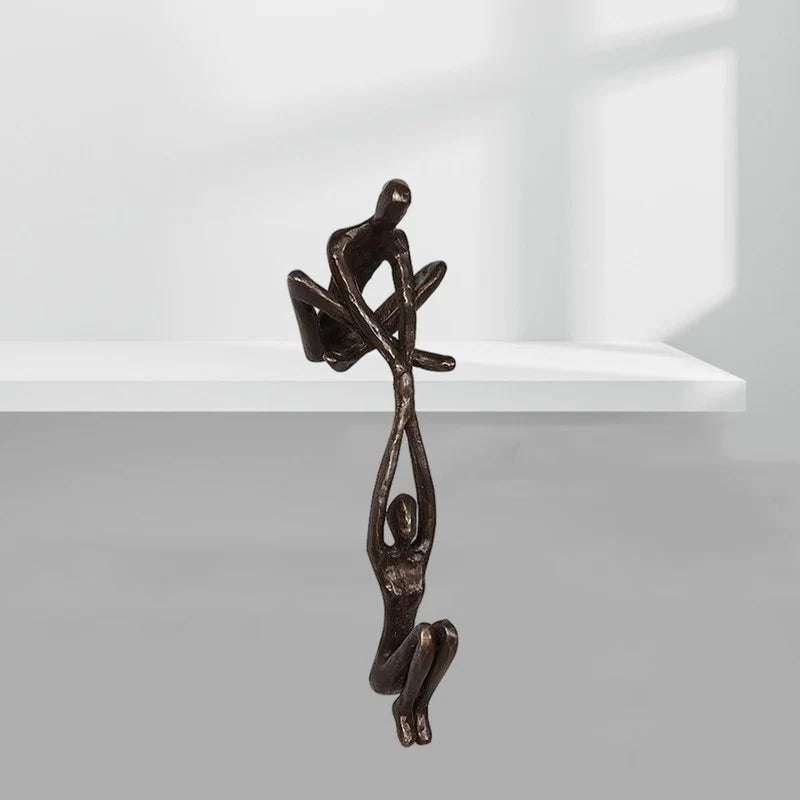 HarmonyHomes - Liefdesbeeldje voor Decoratie | Uniek Sculptuur Voeg Balans en Stijl Toe