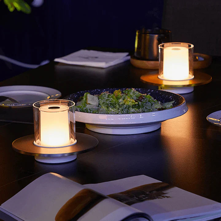 GlowLuxe - LED Kaarslamp Met Inductie & Vlamloze Sfeer