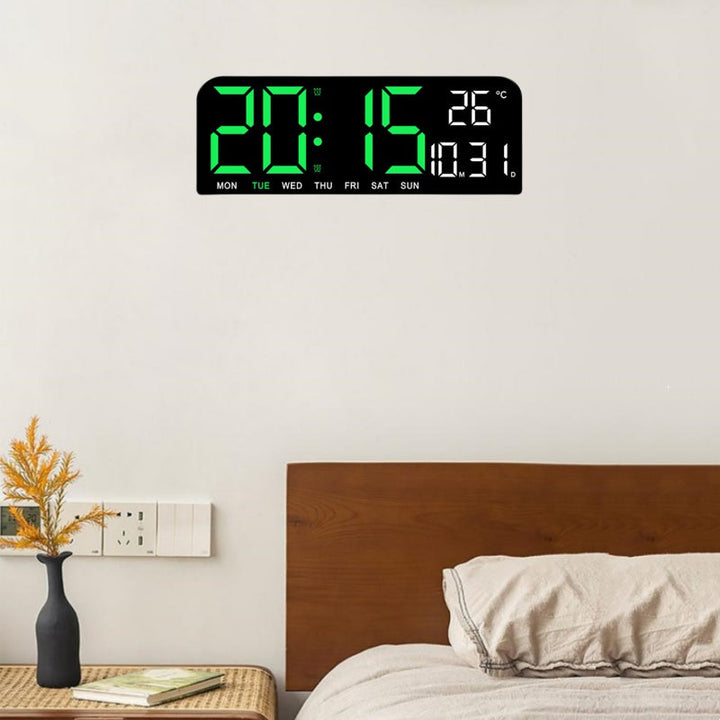 SmartTime - Digitale Wandklok Met Temperatuur, Datum en Alarmfunctie