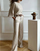 Casual Tweedelige Set met Riem en Elegante Pasvorm