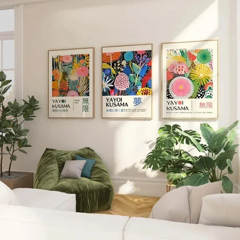 Levendige wanddecoratie met Japanse inspiratie