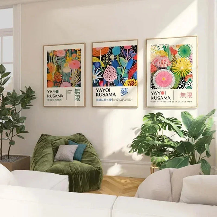 Levendige wanddecoratie met Japanse inspiratie