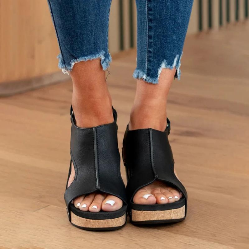 Orthopedische Leren Dames Sandalen met Extra Support