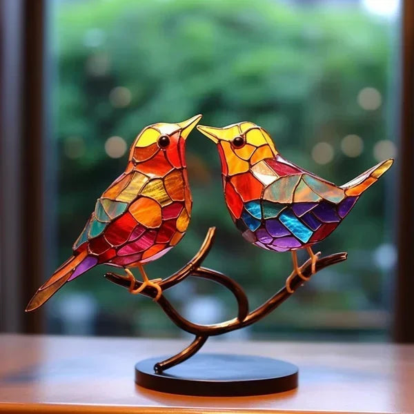 GlassElegance - Handgemaakte Gekleurde Glazen Vogels Voor Een Stijlvol Interieur
