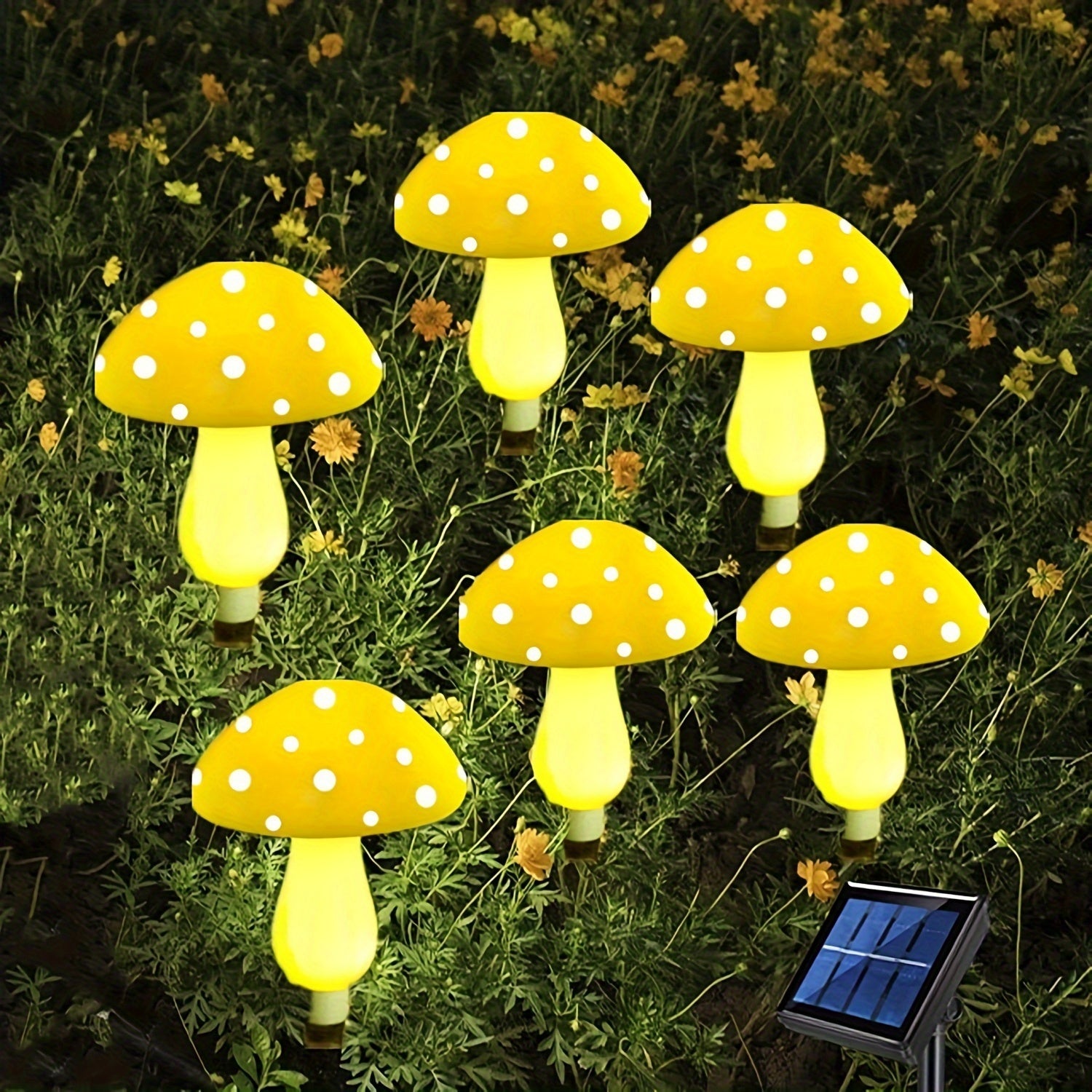 LumeLights - Decoratieve Zonne-paddenstoel Tuinlampen met 8 Verlichtingsmodi