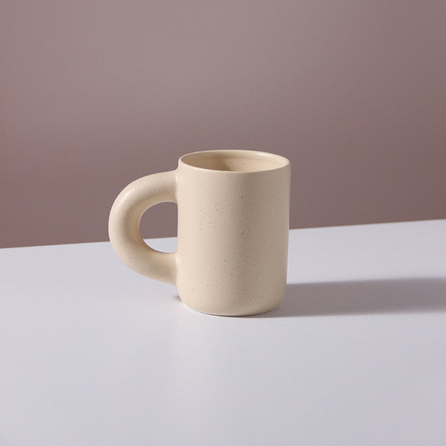 Eleganza - Luxe Porseleinen Kopje met Modern Geometrisch Design
