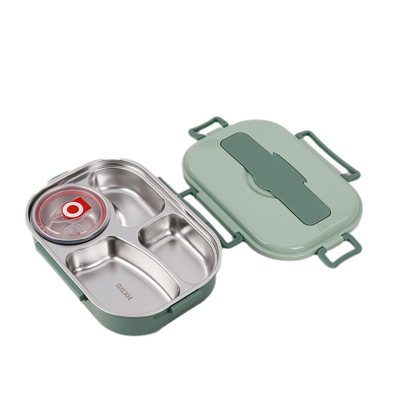 WarmBox - Thermische Bento Lunchbox van Roestvrij Staal met Compartimenten