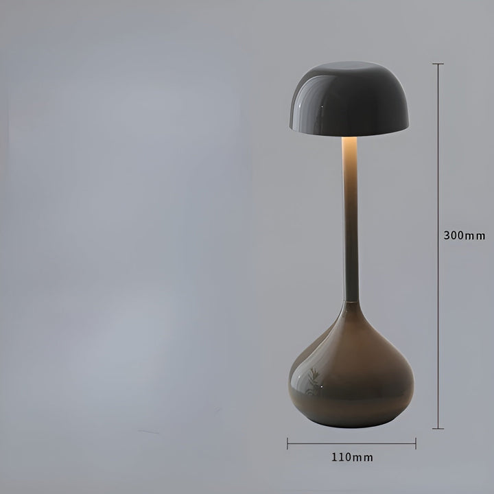 GlowBright - Draadloze Dimbare LED Tafellamp Met Stijlvol Paddenstoelontwerp