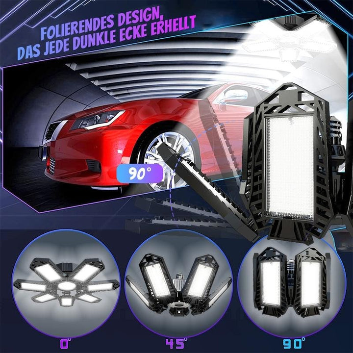 Verstelbare LED-paneellamp 6500K E26/E27 – lamp voor garage en werkplaats