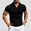 Casual poloshirt met structuur en nauwsluitende pasvorm