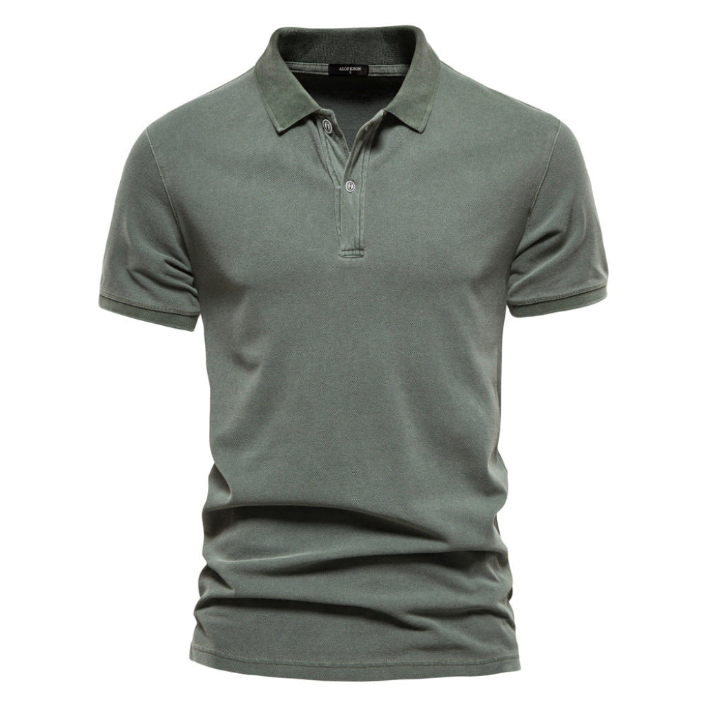 Summer Men's Cotton Short Sleeved T-shirt