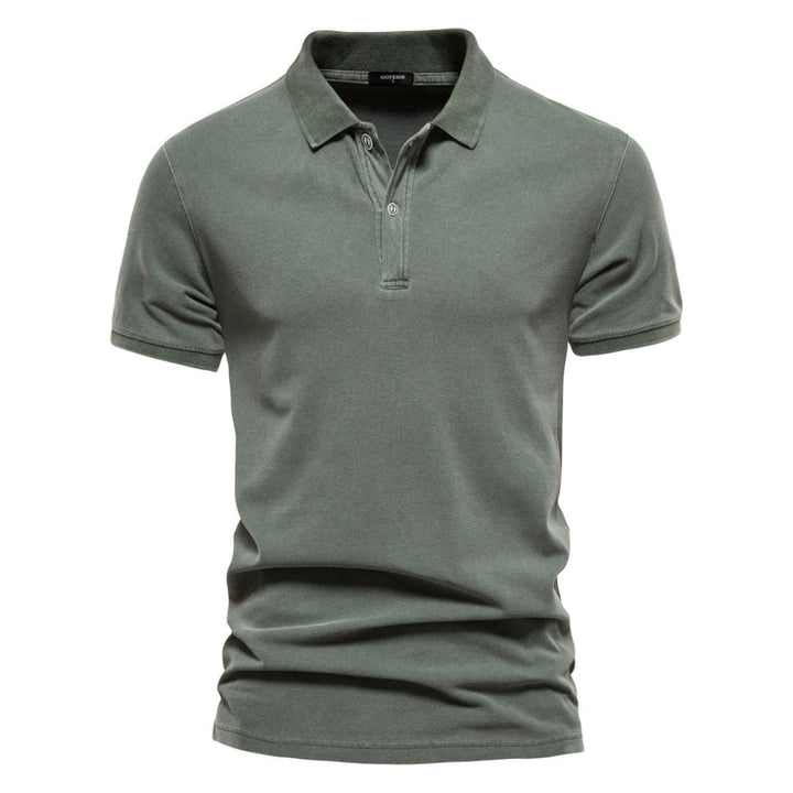 Summer Men's Cotton Short Sleeved T-shirt