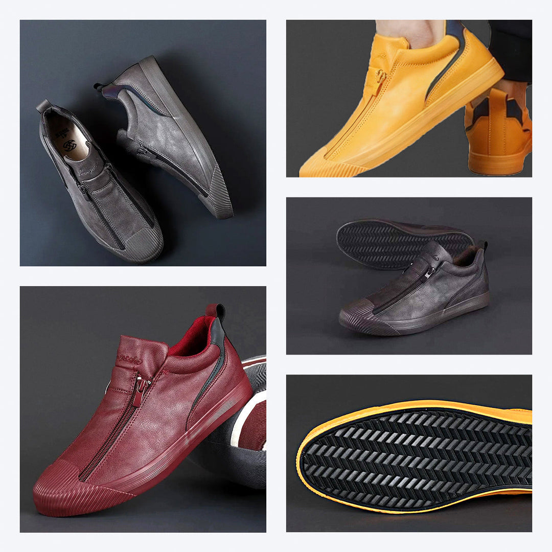 Herensneakers met rits en comfort – Noah