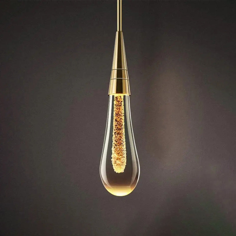 Druppelvormige wandlamp met warme glans - Solena