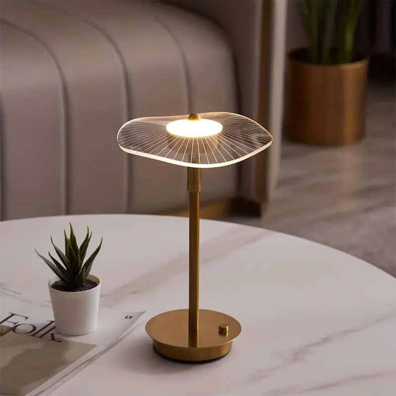 LumiGlow - Draadloze LED Tafellamp met Minimalistisch Design en Instelbare Helderheid