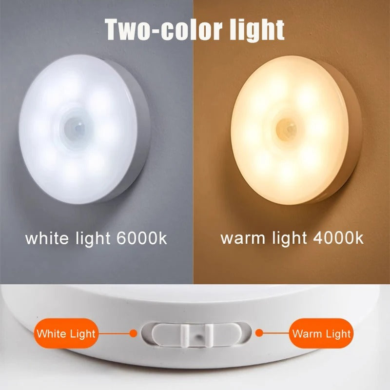 BrightGlow - Zelfklevende Draadloze LED Lamp met Bewegingssensor voor Extra Licht