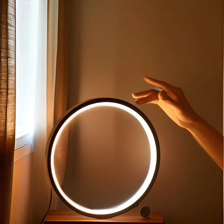 LumoLite - Minimalistische LED Tafellamp Met Dimbaar Rond Design