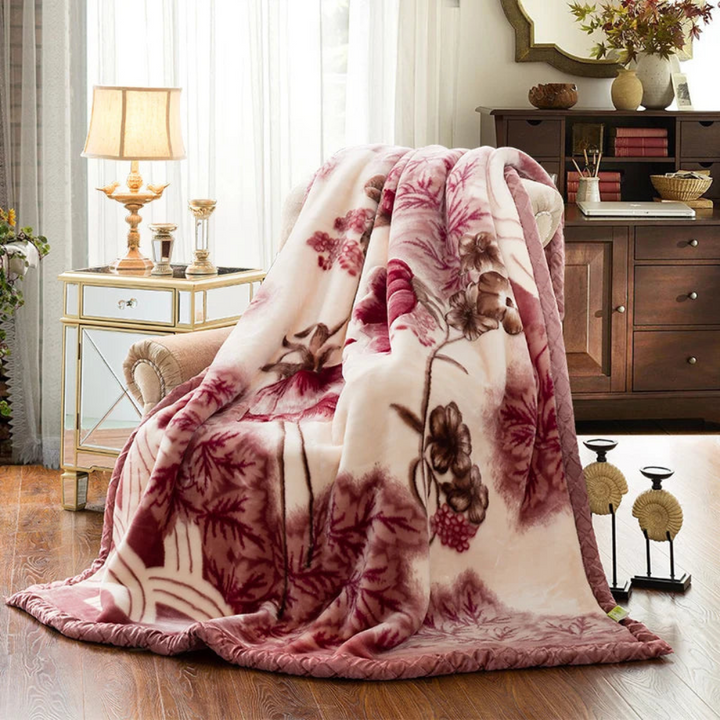 Donzige verzwaringsdeken met quiltlook voor de slaapkamer