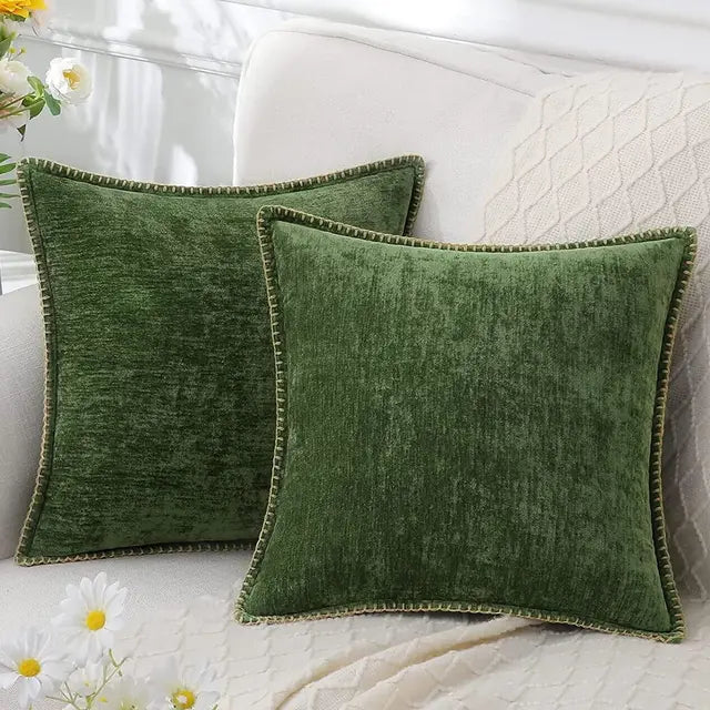 CozyNest - Zachte Chenille Kussenhoes 45x45cm Luxe Decoratie voor Bank & Woonkamer