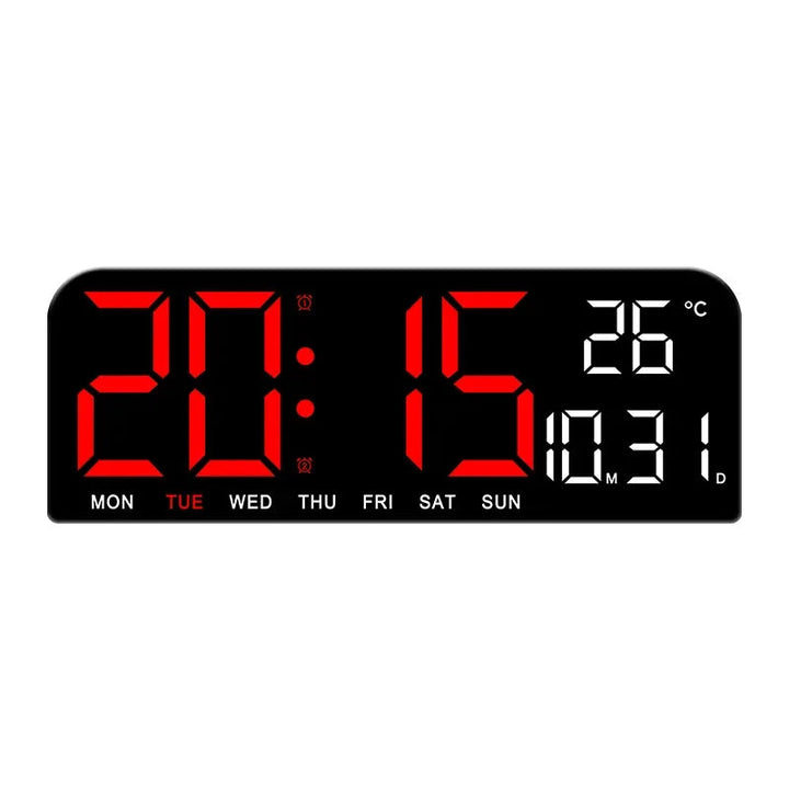 SmartTime - Digitale Wandklok Met Temperatuur, Datum en Alarmfunctie