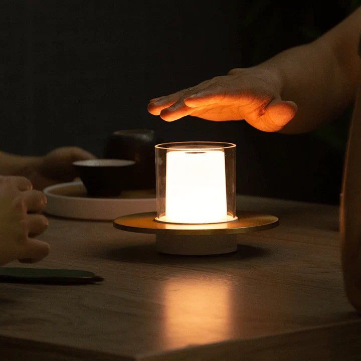 GlowLuxe - LED Kaarslamp Met Inductie & Vlamloze Sfeer