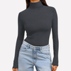 Vrouwen Turtleneck Lange Mouwen Top