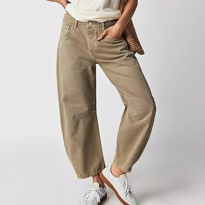 Comfortabele Wijde Broek Voor Dames Met Relaxte Pasvorm — afbeelding 2