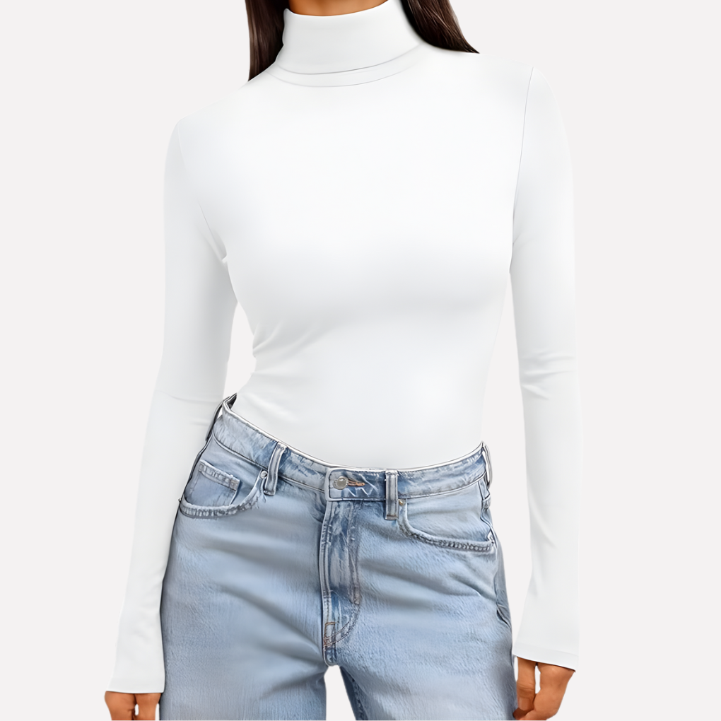 Vrouwen Turtleneck Lange Mouwen Top