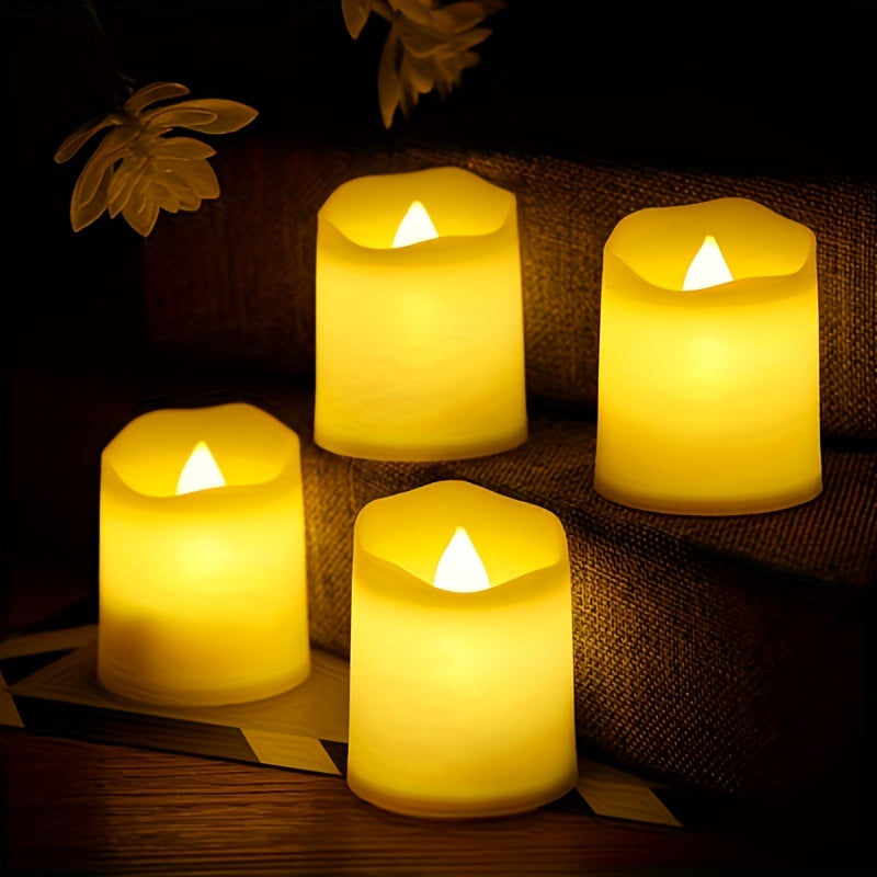 Vlamloze LED-kaarsen op batterijen – 24–96 stuks