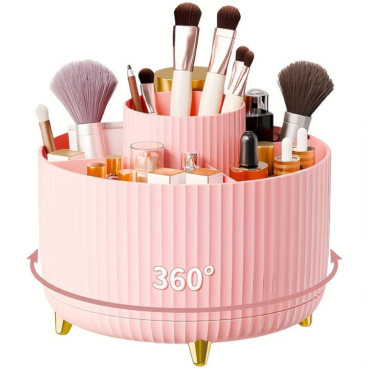 Cosmetica-organizer, 360° draaibare make-upstandaard met 5 vakken