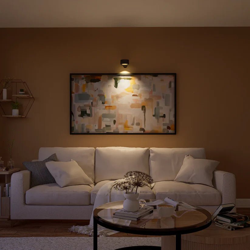 Draadloze led-wandlamp met 360°-draaiing, touch-dimmer, 3 lichtkleuren en USB-C-accu