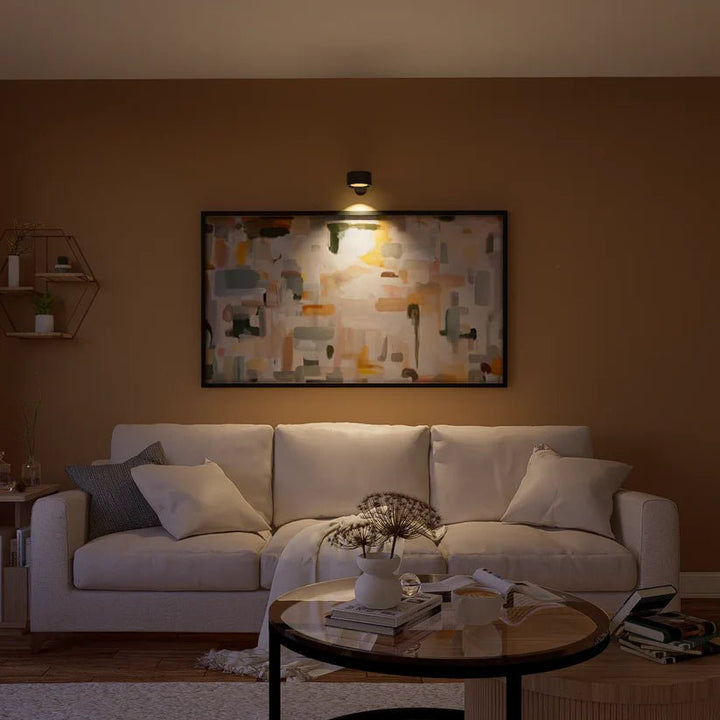 Draadloze led-wandlamp met 360°-draaiing, touch-dimmer, 3 lichtkleuren en USB-C-accu