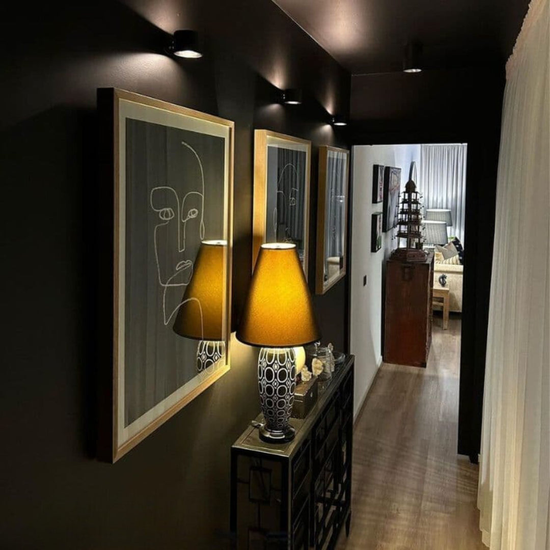 Draadloze led-wandlamp met 360°-draaiing, touch-dimmer, 3 lichtkleuren en USB-C-accu