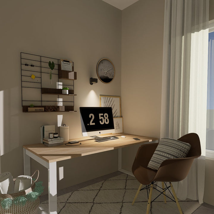 Draadloze led-wandlamp met 360° draaibare kop, touch-dimmer, 3 kleuren