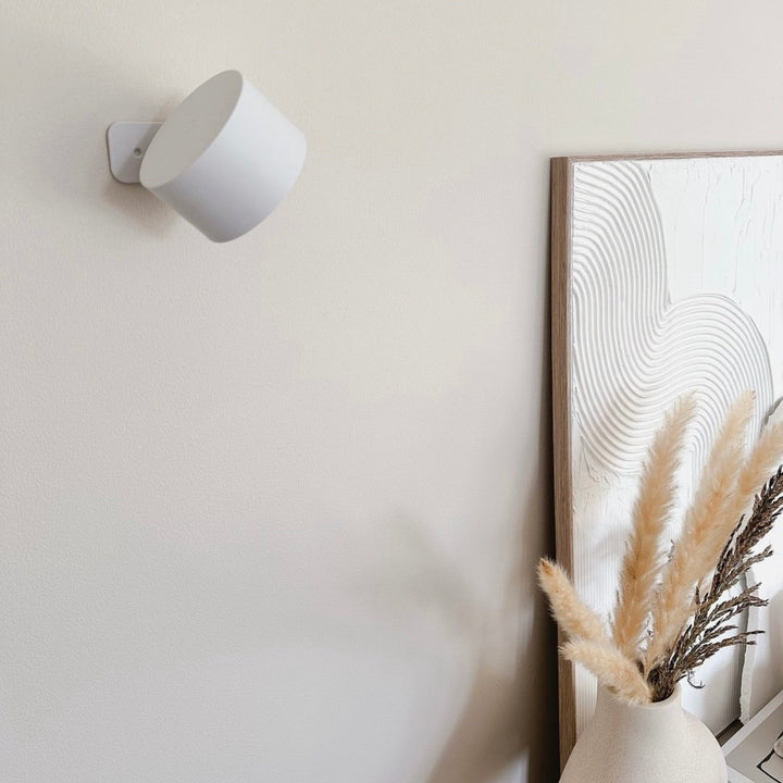 Draadloze led-wandlamp met 360°-draaiing, touch-dimmer, 3 lichtkleuren en USB-C-accu