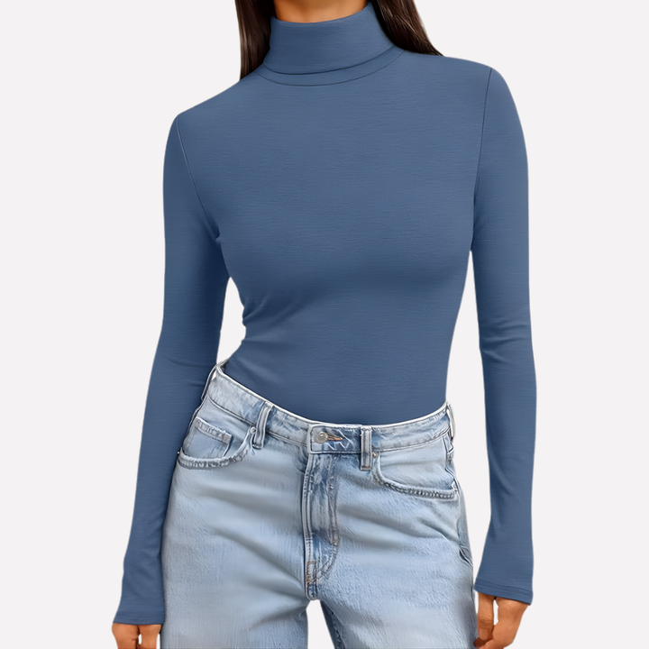 Vrouwen Turtleneck Lange Mouwen Top