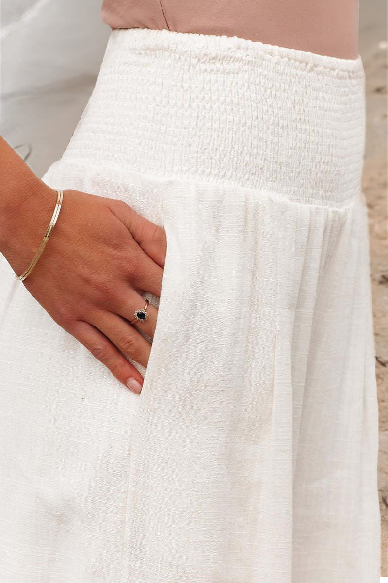 Palazzo dames broek met hoge taille - Jamilla