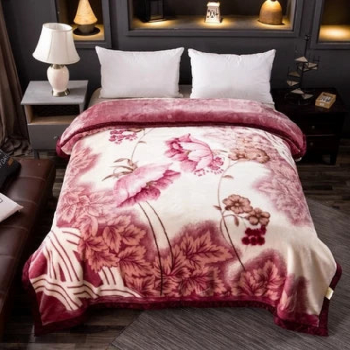 Donzige verzwaringsdeken met quiltlook voor de slaapkamer
