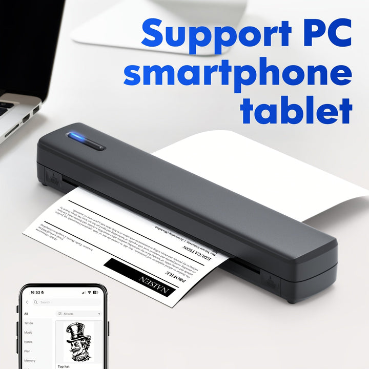 MiniThermo Draadloze Printer – Compact Printgemak voor Onderweg
