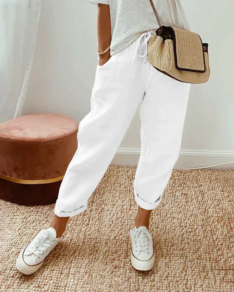 Yanna - Casual linnen broek voor dames