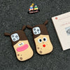 Schattig kikker-cartoon telefoonhoesje – speels 3D-ontwerp