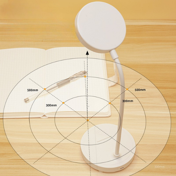 LED-bureaulamp met instelbare helderheid en flexibele hals