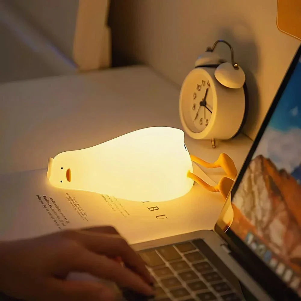 Schattige LED-nachtlamp, instelbare helderheid met slaaptimer